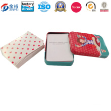 Rectangle Shaped One Deck Poker Package Tin Box for Children Jy-Wd-2015120701